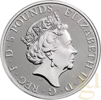 2 Unzen Silbermünze Queens Beasts White Horse 2020
