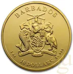1 Unze Goldmünze Barbados Seepferdchen 2020