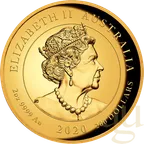 2 Unzen Goldmünze Australien Double Pixiu 2020 - High Relief - polierte Platte