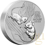 10 Kilogramm Silbermünze Australien Lunar III Maus 2020