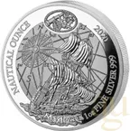 1 Unze Silbermünze Ruanda Nautical Serie - Mayflower 2020 - polierte Platte