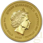 1 Unze Goldmünze Tuvalu - Black Flag - Piratenschiff The Royal Fortune 2020