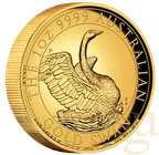 1 Unze Goldmünze Australien Schwan 2020 - High Relief - polierte Platte
