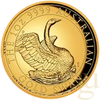 1 Unze Goldmünze Australien Schwan 2020 - High Relief - polierte Platte