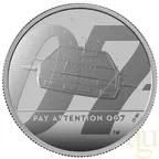2 Unzen Silbermünze Großbritannien James Bond 007 Pay Attention - 2020 polierte Platte