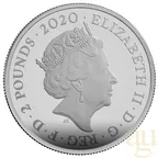 2 Unzen Silbermünze Großbritannien James Bond 007 Pay Attention - 2020 polierte Platte