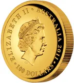 1 Unze Goldmünze Australien Koala 2011 proof / high Relief Prägung