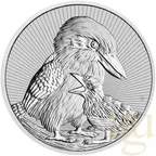 2 Unzen Silbermünze Australien Next Generation - Piedfort Kookaburra 2020