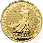1 Unze Goldmünze Britannia 2021
