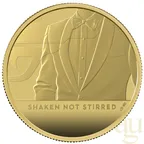 2 Unzen Goldmünze Großbritannien James Bond 007 Shaken Not Stirred - 2020 polierte Platte
