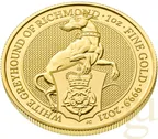 1 Unze Goldmünze Queens Beasts White Greyhound 2021