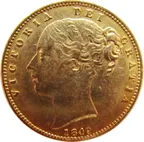 1 Pfund Sovereign Victoria Wappen