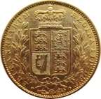 1 Pfund Sovereign Victoria Wappen
