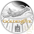 1 Unze Silbermünze Tuvalu James Bond 007 - Goldeneye 25th Anniversary 2020 - polierte Platte - High