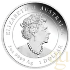 1 Unze Silbermünze Australien Lunar III Maus 2020 - polierte Platte - High Relief