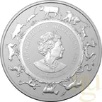 1 Unze Silbermünze Australien RAM Lunar Ochse 2021