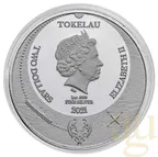 1 Unze Silbermünze Tokelau Krake Cthulhu 2021