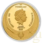 1 Unze Goldmünze Tokelau Krake Cthulhu 2021