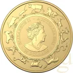 1/4 Unze Goldmünze Australien RAM Lunar Ochse 2021