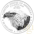 1 Unze Goldmünze American Eagle 2022
