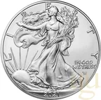 1 Unze Silbermünze American Eagle 2021 - neues Design Type 2