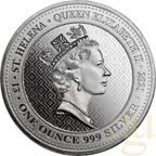 1 Unze Silbermünze St. Helena - The Queen´s Virtues - Victory 2021
