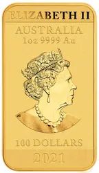 1 Unze Goldmünze Perth Mint - Rectangular Dragon 2021