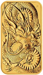 1 Unze Goldmünze Perth Mint - Rectangular Dragon 2021