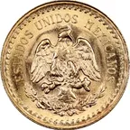 2,5 Dos Y Medio Pesos Goldmünze Mexiko Hidalgo