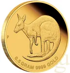 0,5 Gramm Goldmünze Australien Mini Känguru 2021