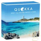 1 Unze Silbermünze Australien Quokka 2021 coloriert - polierte Platte