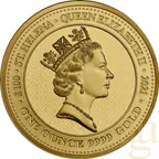 1 Unze Goldmünze St. Helena - The Queen´s Virtues - Victory 2021