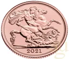 1/2 Pfund Goldmünze Sovereign Elisabeth 2021