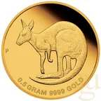 0,5 Gramm Goldmünze Australien Mini Känguru 2021