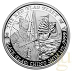 1 Unze Silbermünze Tuvalu - Black Flag - The Red Flag Fleet 2021