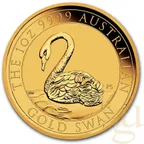 1 Unze Goldmünze Australien Schwan 2021