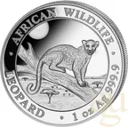 1 Unze Silbermünze Somalia African Wildlife Leopard 2021
