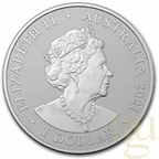 1 Unze Silbermünze Australien Fraser´s Dolphin - Borneo Delfin 2021