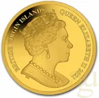 1 Unze Goldmünze British Virgin Islands Flamingo 2021