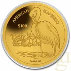 1 Unze Goldmünze British Virgin Islands Flamingo 2021