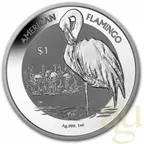 1 Unze Silbermünze British Virgin Islands Flamingo 2021