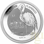 1 Unze Silbermünze British Virgin Islands Flamingo 2021