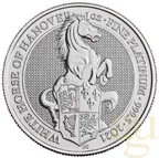 1 Unze Platinmünze Queens Beasts White Horse 2021