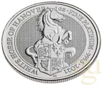 1 Unze Platinmünze Queens Beasts White Horse 2021