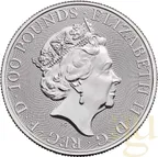 1 Unze Platinmünze Queens Beasts White Horse 2021