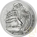 1 Unze Silbermünze Ruanda Nautical Serie - 100 Jahre Sedov 2021