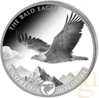 1 Unze Silbermünze Kongo World´s Wildlife - Weißkopfseeadler 2021