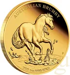 1 Unze Goldmünze Australien Brumby 2021 - polierte Platte