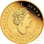 1 Unze Goldmünze Australien Brumby 2021 - polierte Platte