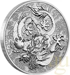1 Unze Silbermünze Australien Drache 2021